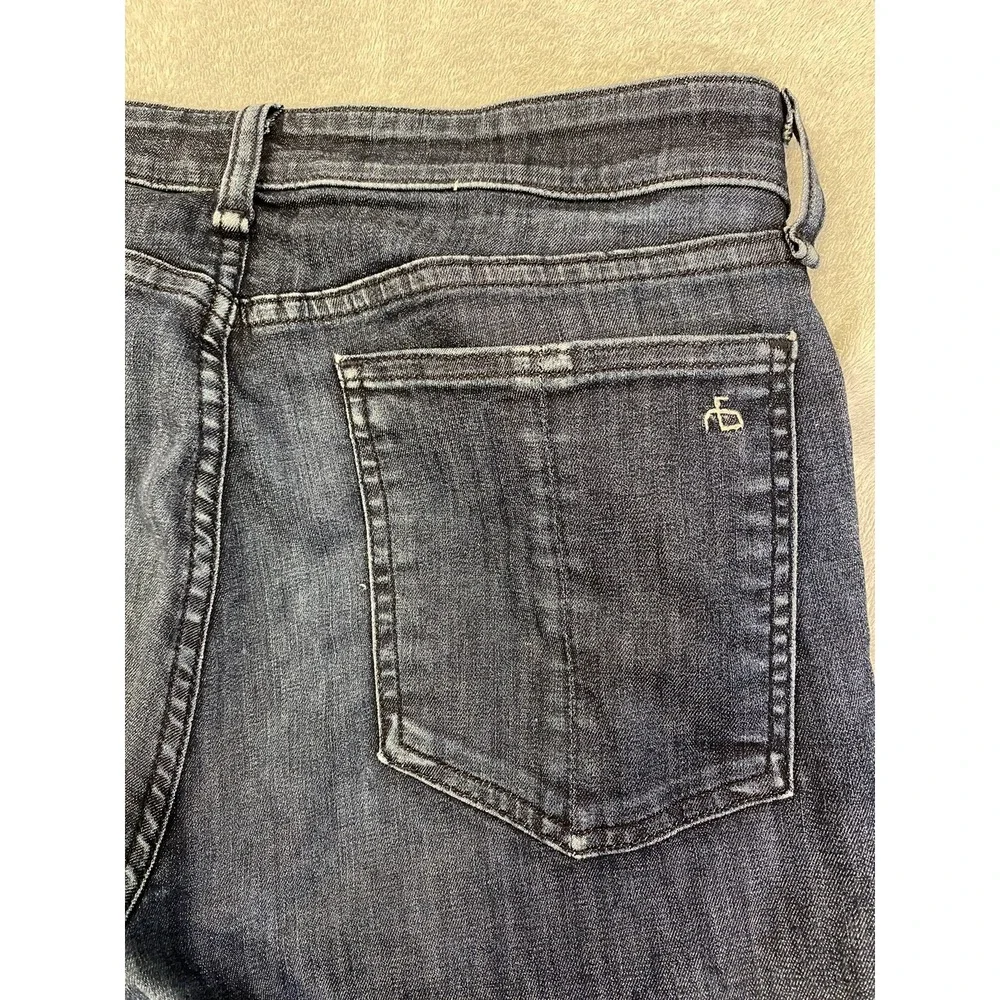 Rag Bone Jeans Women Size 29 Cate Mid Rise Ankle Skinny Dark Blue Wash Denim USA